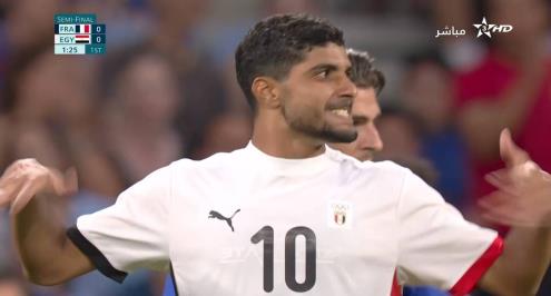 مباراة منتخب مصر ضد فرنسا .. إبراهيم عادل يهدد أصحاب الأرض بمحاولتين (فيديو)